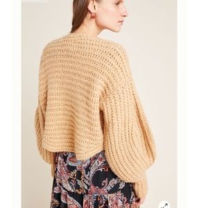 Anthropology cropped cardigan